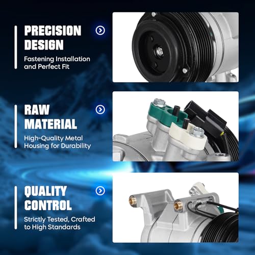 AEagle Air Conditioner AC Compressor with Clutch for Mazda 3 2.0 2.0L 2.5 2.5L 2014-2018, for Mazda 3 Sport 2.0L 2.5L 2014-2018, for CX-5 2.0L 2.5L 2014 2015 2016 2017 2018 2019 2020 - Image 4