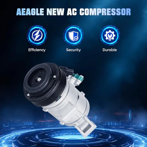 AEagle Air Conditioner AC Compressor with Clutch for Mazda 3 2.0 2.0L 2.5 2.5L 2014-2018, for Mazda 3 Sport 2.0L 2.5L 2014-2018, for CX-5 2.0L 2.5L 2014 2015 2016 2017 2018 2019 2020 - Image 2