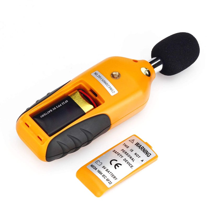 RISEPRO Decibel Meter, RISEPRO® Digital Sound Level Meter 30 – 130 dB Audio Noise Measure Device Backlight MAX/MIN, Data Hold Auto Power Off Dual Ranges HT-80A  - Image 3