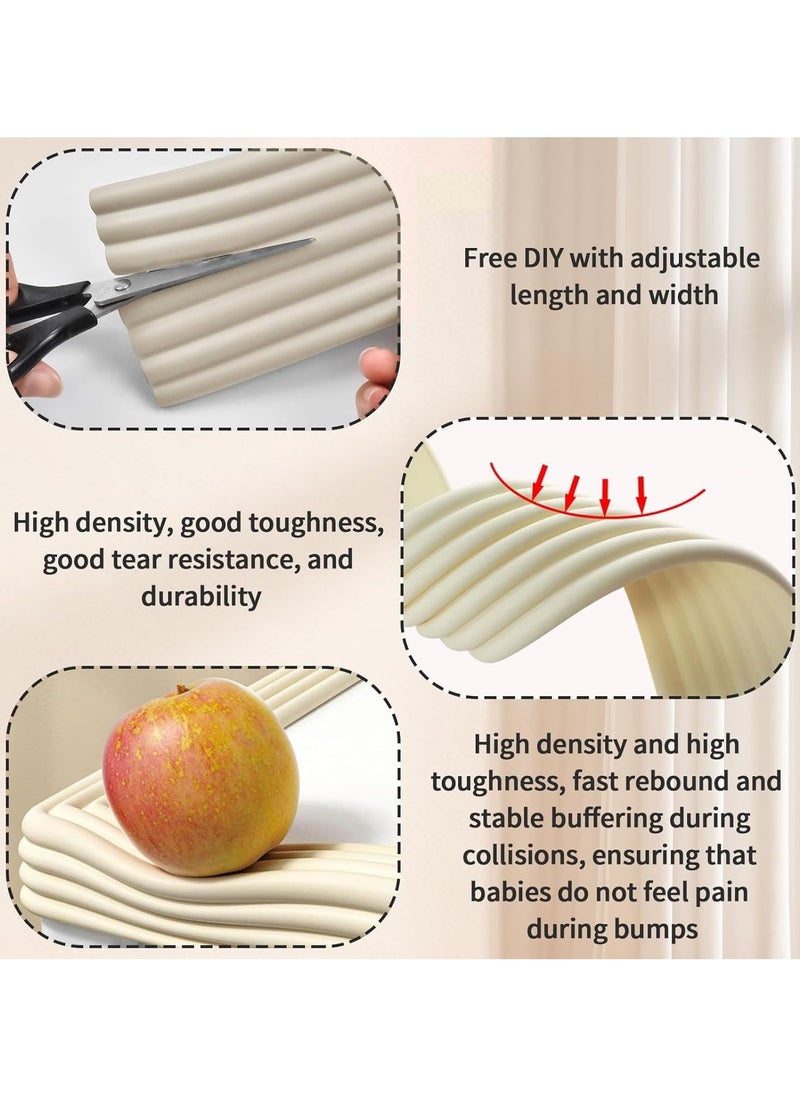 Safety Corner Protector,Foam Safety Strips Edge Protectors Foam Strips, Soft Silicone Bumper Strip,For Sharp Corners Of Cabinets、Tables And Drawers Silicone Soft Corner Protectors