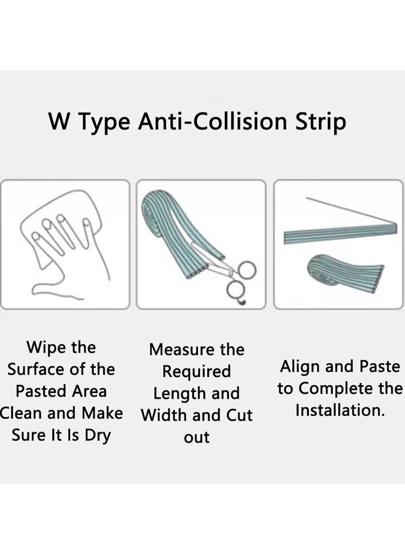Safety Corner Protector,Foam Safety Strips Edge Protectors Foam Strips, Soft Silicone Bumper Strip,For Sharp Corners Of Cabinets、Tables And Drawers Silicone Soft Corner Protectors