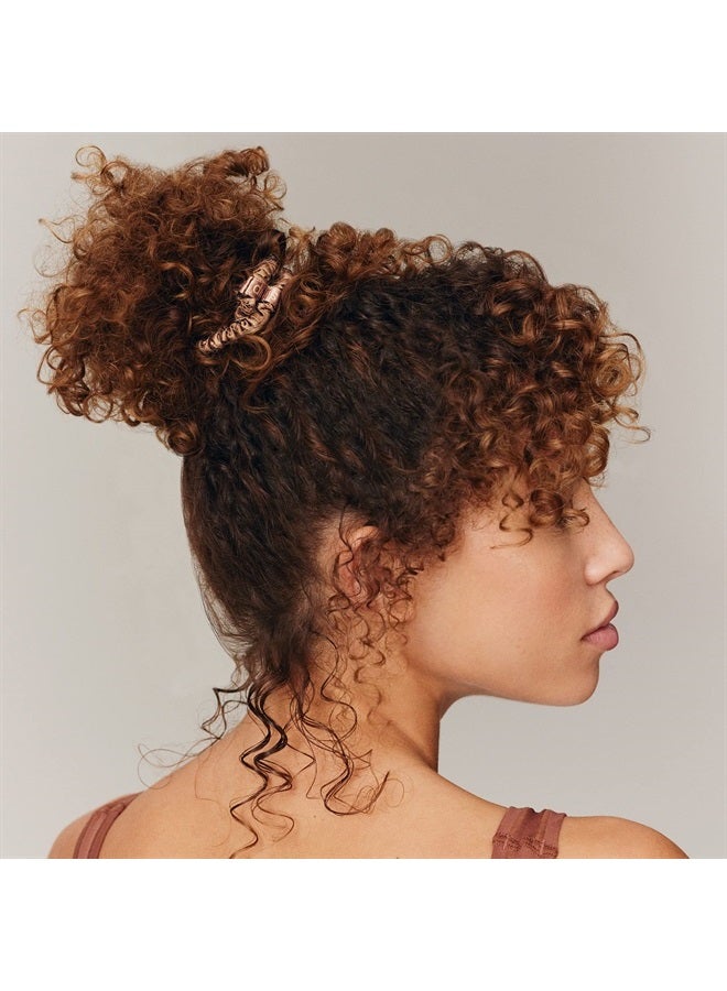 Slip Silk Skinny Scrunchies - Light Brown - 100% Pure 22 Momme Mulberry Silk Scrunchies for Women - Hair-Friendly + Luxurious Elastic Scrunchies Set (4 Scrunchies) - Image 4