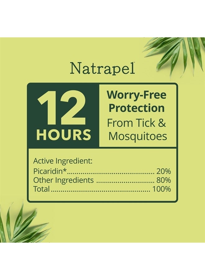 Natrapel Tick & Insect Repellent Eco-Spray - Bug Spray with 20% Picaridin - Family Protection Against Mosquitoes, Ticks & More - Up to 12 Hours of Protection - 6 oz (2 Pack) - Image 2