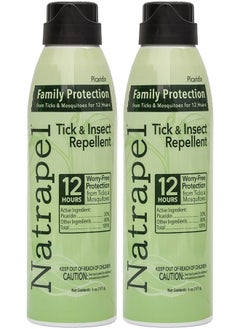 Natrapel Tick & Insect Repellent Eco-Spray - Bug Spray with 20% Picaridin - Family Protection Against Mosquitoes, Ticks & More - Up to 12 Hours of Protection - 6 oz (2 Pack)  - Image 1