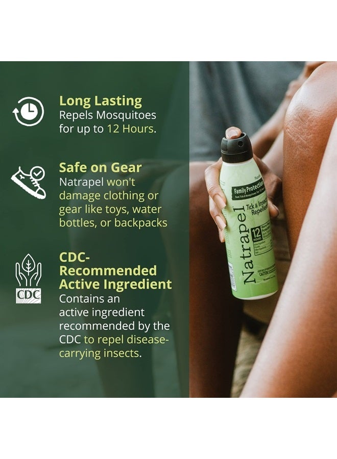 Natrapel Tick & Insect Repellent Eco-Spray - Bug Spray with 20% Picaridin - Family Protection Against Mosquitoes, Ticks & More - Up to 12 Hours of Protection - 6 oz (2 Pack) - Image 3