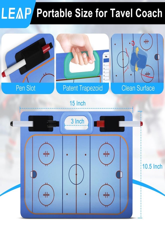 LEAP Coach Board for Ice Hockey Premium Coaches Clipboard | Double-Sided Dry Erase Marker Board for Ice Hockey, (Marker Included) - Image 2