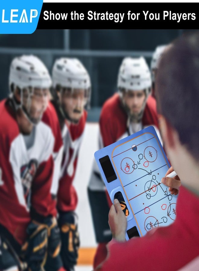 LEAP Coach Board for Ice Hockey Premium Coaches Clipboard | Double-Sided Dry Erase Marker Board for Ice Hockey, (Marker Included) - Image 3
