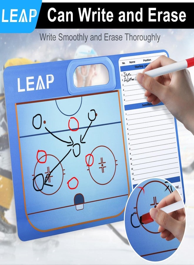 LEAP Coach Board for Ice Hockey Premium Coaches Clipboard | Double-Sided Dry Erase Marker Board for Ice Hockey, (Marker Included) - Image 4