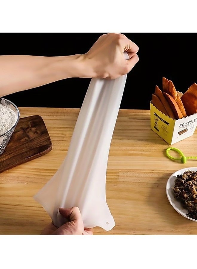 2 Pcs Versatile Silicone Dough Kneading Bag  Mess Free Flour Mixer Easy Mixing Kitchen Tool for Baking, Ramadan Eid Treat Prep Bakery Use Holiday Dessert Making Bread Pastry  Pizza Dough - Image 5