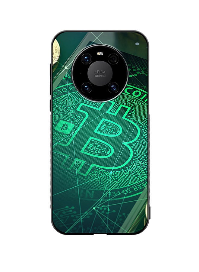 VR CREATIVE Protective Case Cover For Huawei Mate 40 Bitcoin Design Multicolour - Image 1