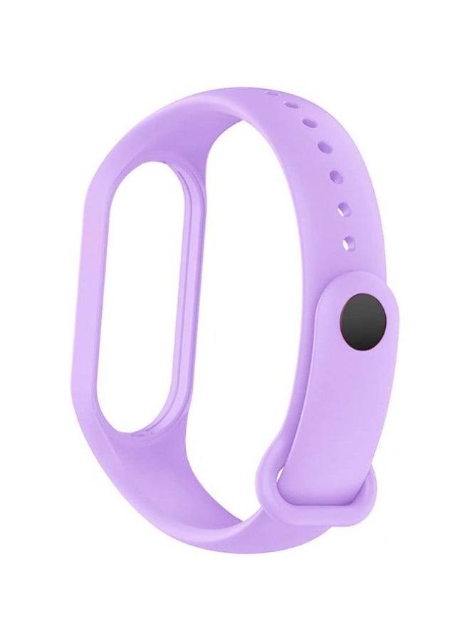 [for Xiaomi Mi Band 7] Strap Wristbands Colorful Bracelet for Women Men Silicone Replacement Bands - Purple