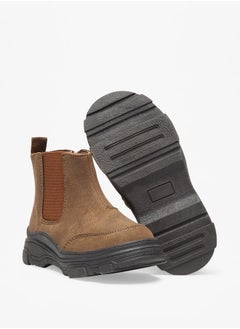 LBL by Shoexpress Boy's Solid High Cut Boots with Zip Closure  - Image 4