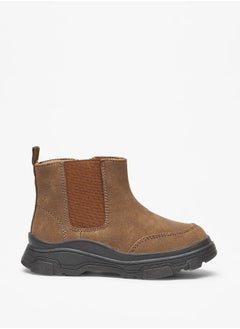 LBL by Shoexpress Boy's Solid High Cut Boots with Zip Closure  - Image 2