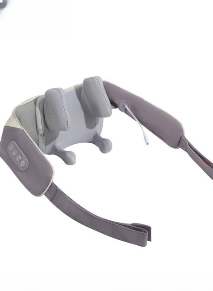 Trapezius muscle massager, shoulder and neck kneading, cervical spine massager, neck and shoulder multifunctional hot compress massage shawl - Image 1