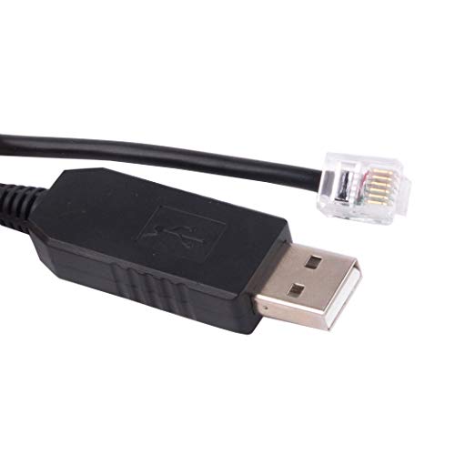 Usangreen Meade LX200 GPS AUTOSTAR II Telescope Control Cable CP2102 Chip PC RS232 Serial RJ12 RJ12 6P6C Upgrade Console Cable (Length:6feet/180cm) - Image 1