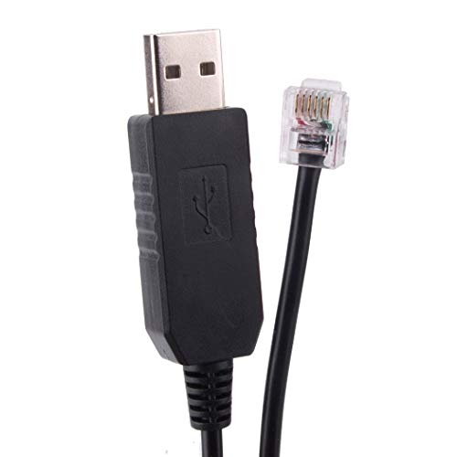 Usangreen Meade LX200 GPS AUTOSTAR II Telescope Control Cable CP2102 Chip PC RS232 Serial RJ12 RJ12 6P6C Upgrade Console Cable (Length:6feet/180cm) - Image 2