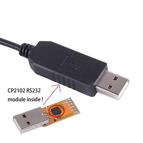 Usangreen Meade LX200 GPS AUTOSTAR II Telescope Control Cable CP2102 Chip PC RS232 Serial RJ12 RJ12 6P6C Upgrade Console Cable (Length:6feet/180cm) - Image 3