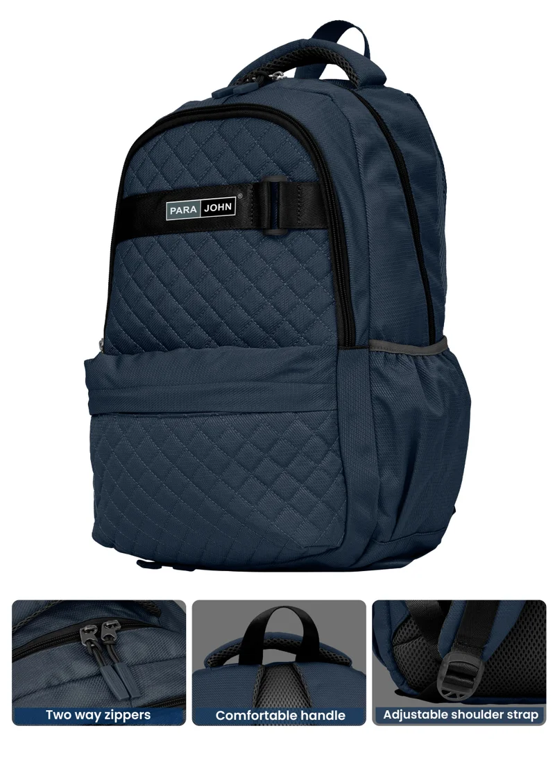 PARAJOHN 19 Backpack 28L Premium Nylon 18" inches Water Resistant Daily Use Travel Laptop Backpack for Men & Women Blue  | Best Price UAE