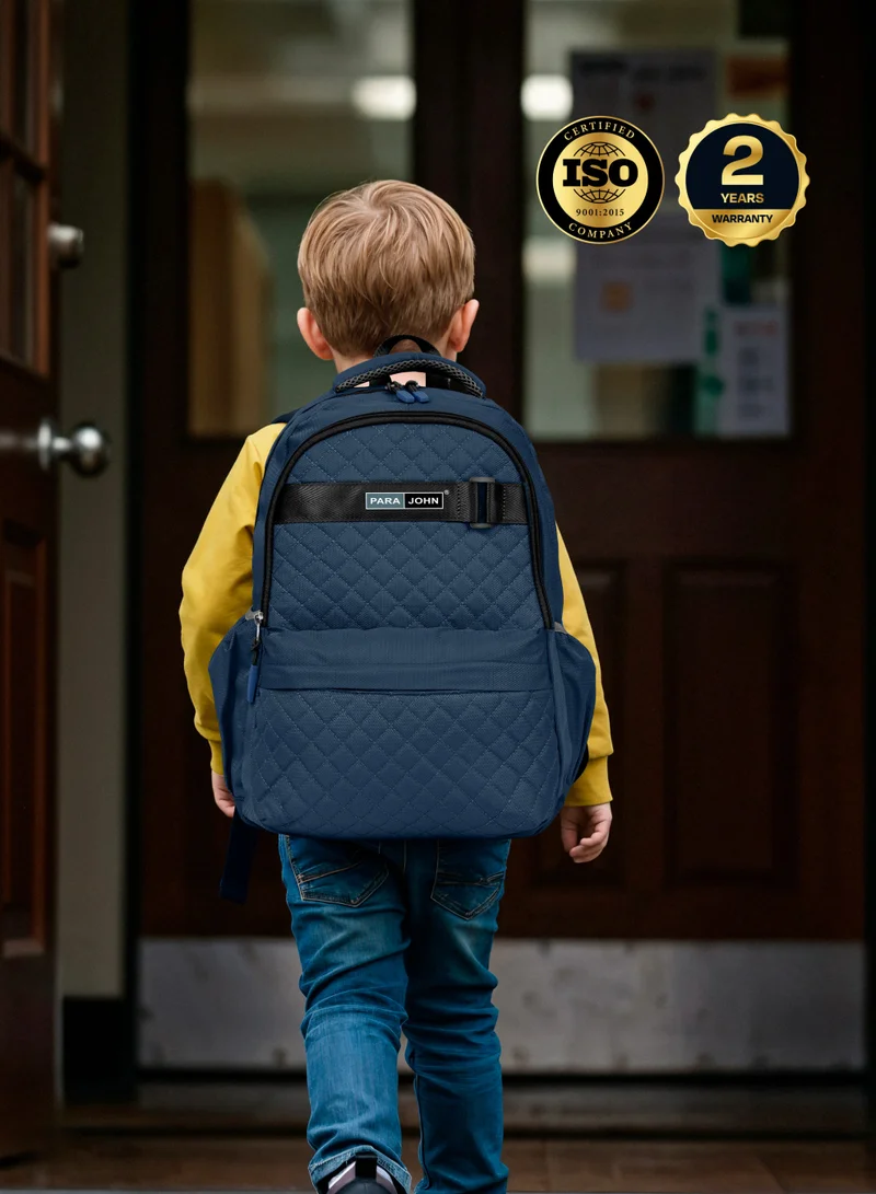 PARAJOHN 19 Backpack 28L Premium Nylon 18" inches Water Resistant Daily Use Travel Laptop Backpack for Men & Women Blue  | Best Price UAE