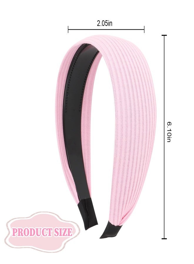 ACO-UINT 2 Pack Wide Headbands for Women - Non-slip Thick Headbands with Teeth for Large Heads - Image 2