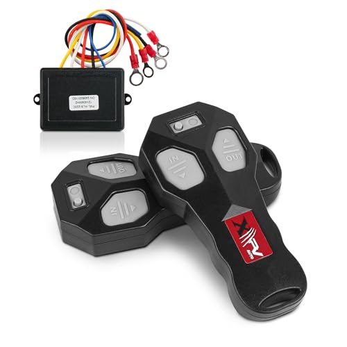 XPV AUTO Winch Remote Control with 2 remotes & 1 Receiver for 12V Truck, ATV and SUV Winch Wireless System - Image 1