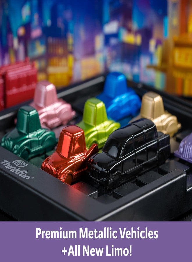ThinkFun Rush Hour Deluxe - The Gamer's Logic Game | Navigate 120 Traffic Challenges with Collector's Edition Limo and Metallic Design | Ages 8+ - Image 3