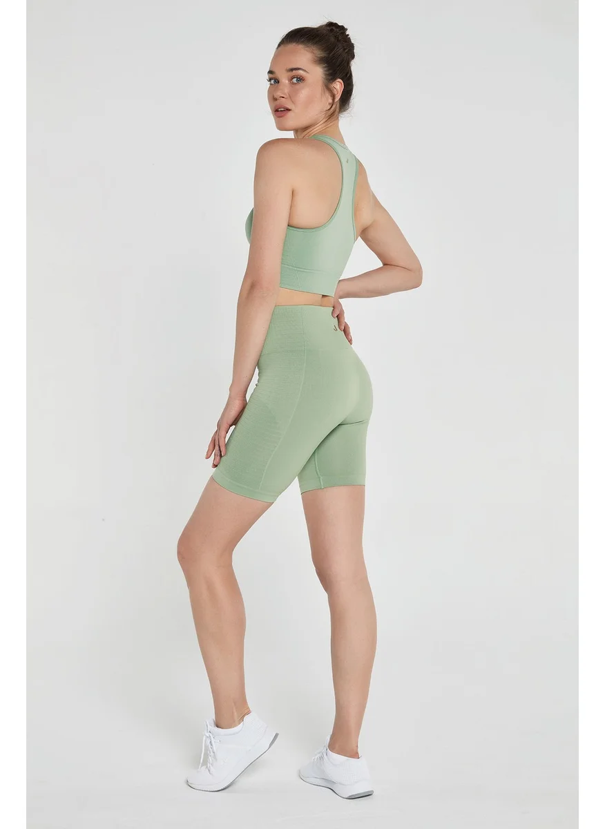 Jerf Gela Shaper Sport Biker Leggings Pastel Green