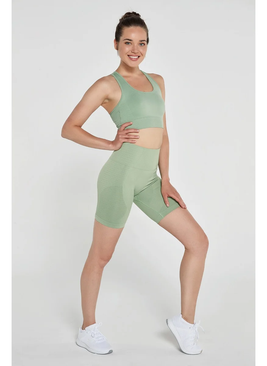 Jerf Gela Shaper Sport Biker Leggings Pastel Green