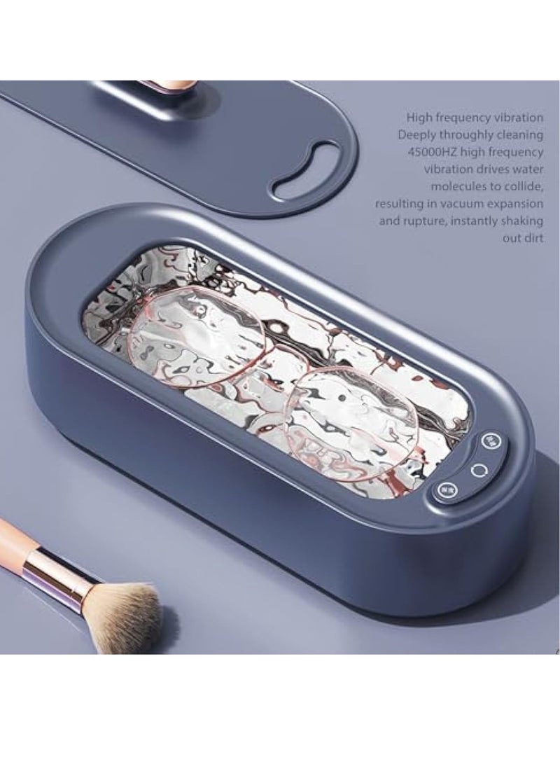 SOLARAE Ultrasonic Cleaner, Glasses Machine, Portable Compact Sonic Jewelry Cleaner for Eye Glasses, Ring, Earring, Necklaces, Watch Strap, Makeup Brush, for Household & Travel Use - Image 2