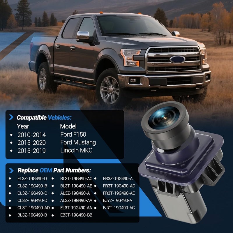 KUTTOLE HD Rear View Backup Camera for Ford F150, Mustang, Lincoln MKC - Image 3