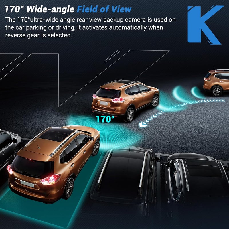 KUTTOLE HD Rear View Backup Camera for Ford F150, Mustang, Lincoln MKC - Image 4