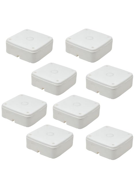 ELECTRA ZONE Waterproof CCTV BoxPVC Box for Camera Mounting Junction Box with Brass Nuts Fitting Pack Of 10