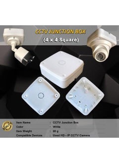 ELECTRA ZONE ELECTRA ZONE Waterproof CCTV BoxPVC Box for Camera Mounting Junction Box with Brass Nuts Fitting Pack Of 10  - Image 5