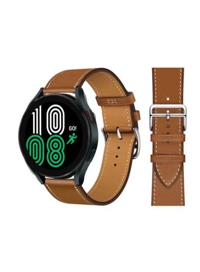 vesus Replacement Band For Samsung Galaxy Watch4 Supreme Brown