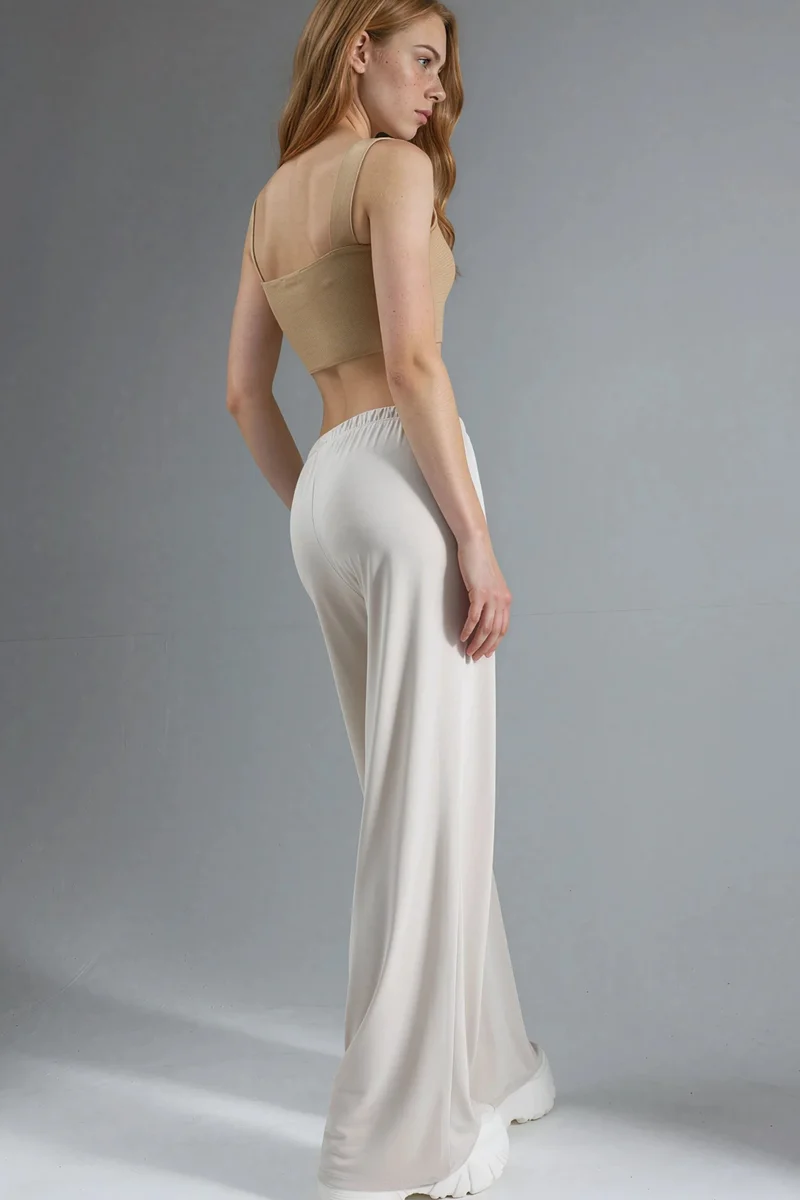 Busem BUSEM Elastic Waist Straight Leg Modal Pants