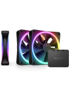 F120 RGB Duo Triple Pack - 3 x 120mm Dual-Sided RGB Fans with RGB Controller – 20 Individually Addressable LEDs – Balanced Airflow and Static Pressure – Fluid Dynamic Bearing – PWM