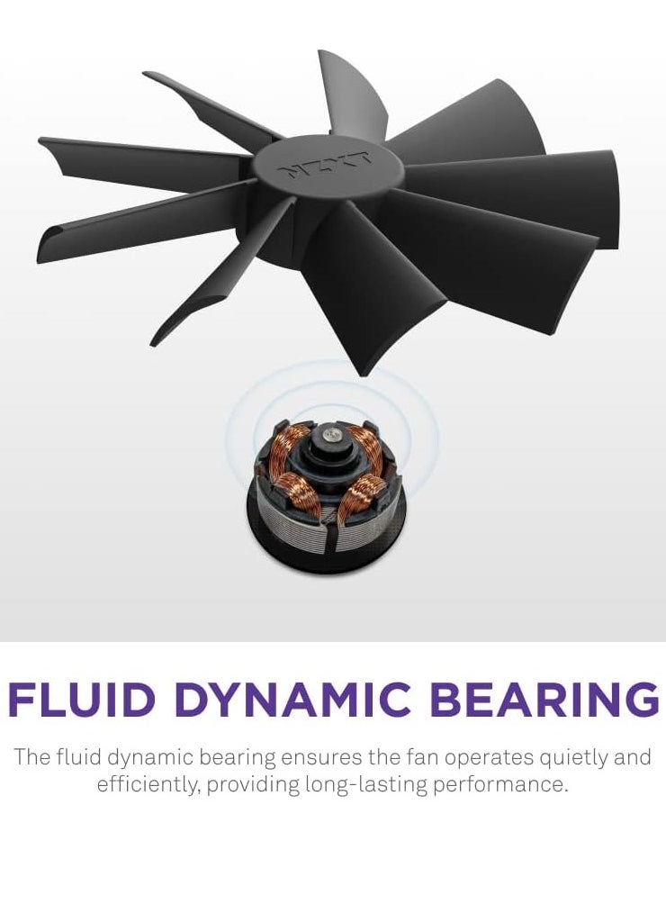 NZXT - F120 RGB Duo Triple Pack - 3 x 120mm Dual-Sided RGB Fans with RGB Controller – 20 Individually Addressable LEDs – Balanced Airflow and Static Pressure – Fluid Dynamic Bearing – PWM - Image 1