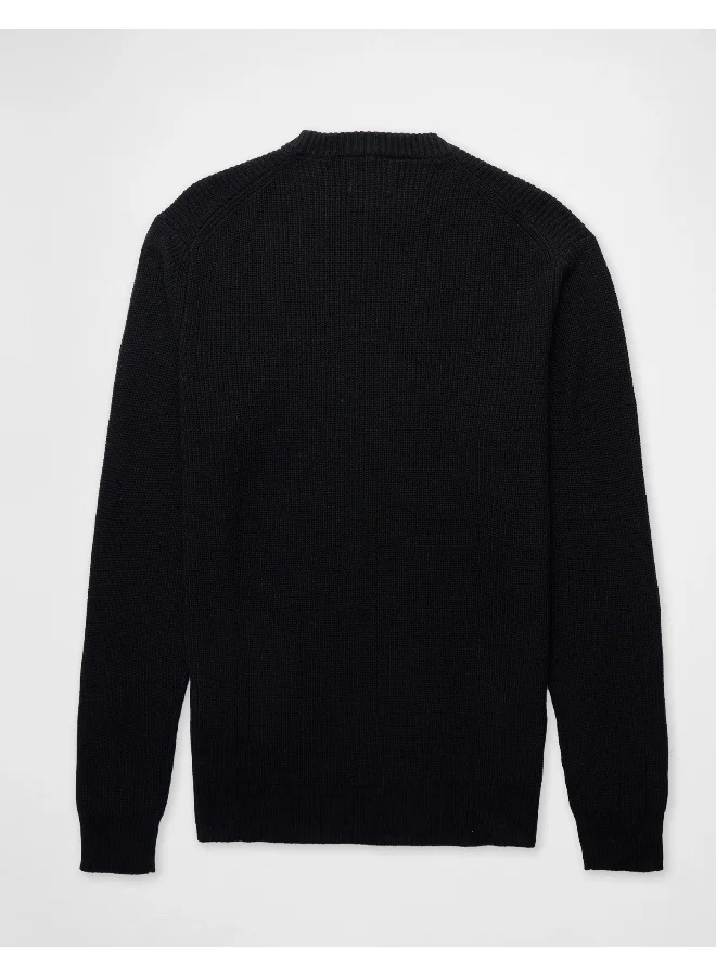 American Eagle AE Waffle Crew Neck Sweater