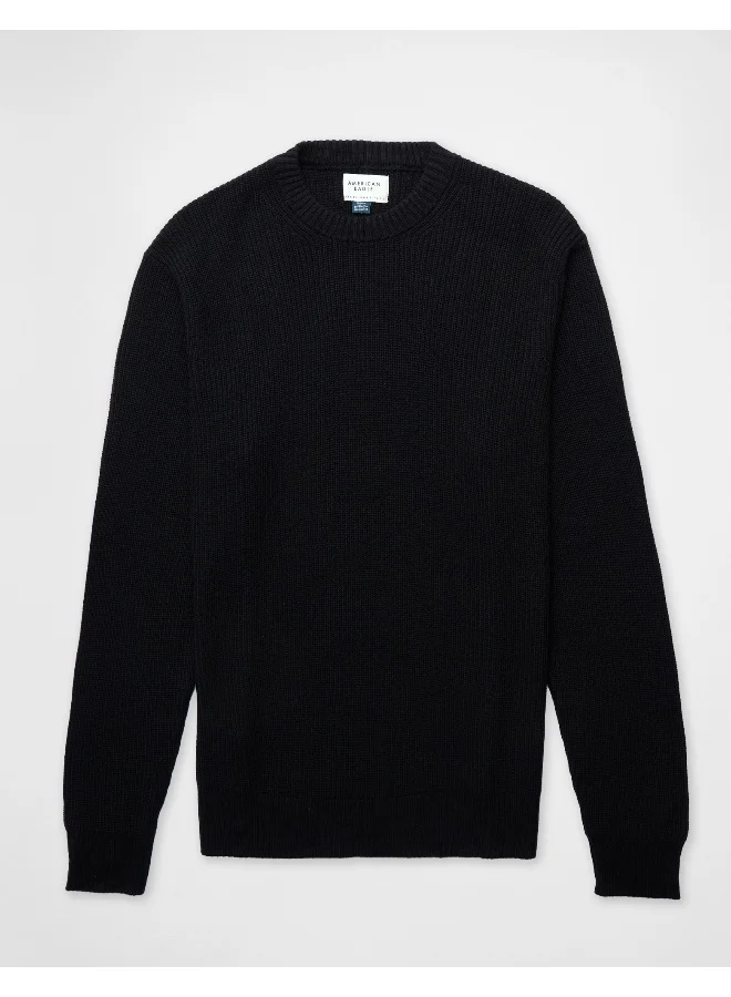 American Eagle AE Waffle Crew Neck Sweater
