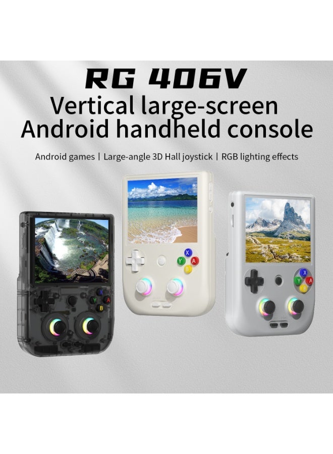 أنبيرنيك ألعاب أنبرنيك RG406V المحمولة، وحدة ألعاب أندرويد 13، شاشة IPS متعددة اللمس بحجم 4 إنش، تدعم بطارية 5500 مللي أمبير، جودة 1080p، DP، واي فاي، بلوتوث، لون أسود. - Image 3