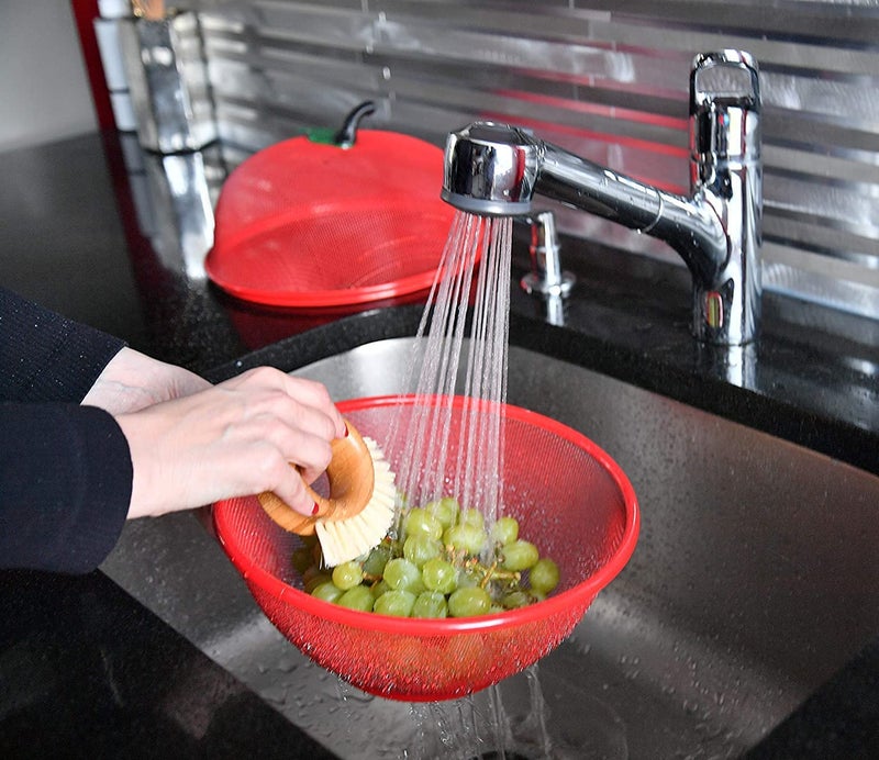 Suicune Apple Shape Net Fruits Basket for Kitchen Red - Image 5