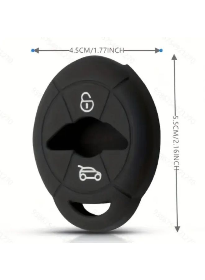 Red Silicone Key Fob Cover Remote Control Protector Case Compatible with R50 R53 R56 Models - Image 2