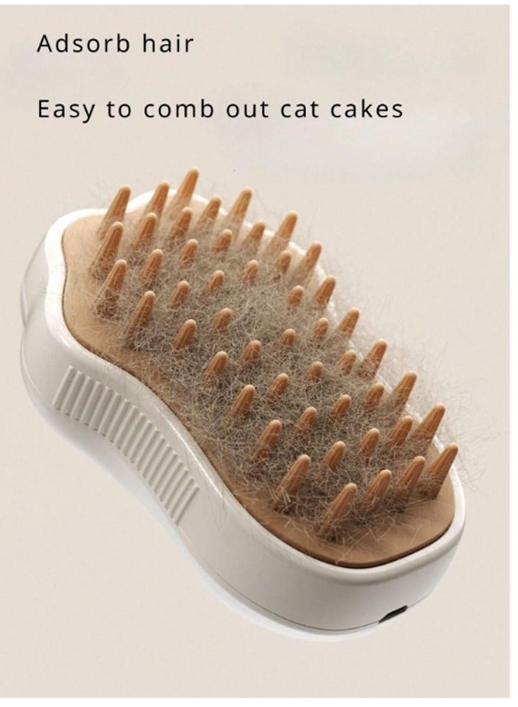 ARNOTEC Cat Steam Brush, 3 In1 Steamy Cat Brush for Shedding, Cat Steamer Brush for Massage, Multifunctional Cat Grooming Brush, Pet Hair Removal Tool Comb for Cats and Dogs - Image 4
