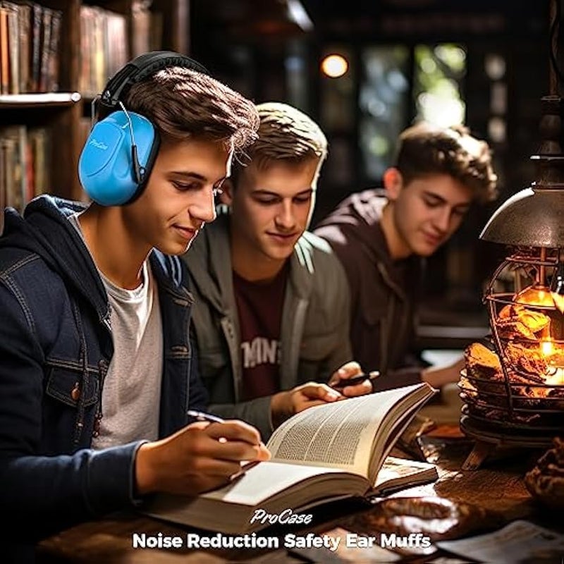 بروكيس سماعات اذن للحد من الضوضاء، سماعات راس ان ار ار 28 ديسيبل لحماية السمع، واقيات اذن احترافية بخاصية الغاء الضوضاء للبناء والعمل والفعاليات الرياضية ودراسة النجارة - Image 5