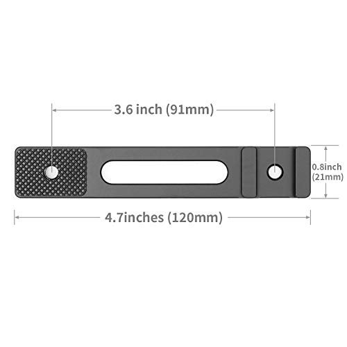 ChromLives Cold Shoe Bracket Extension Bar, Hot Shoe Extension, Microphone Mount with 1/4'' Tripod Screw Compatible with Mirrorless Camera Vlogging Sony A6400 6300 6500 6000 Zhiyun 4 DJI Osmo Pocket - Image 5