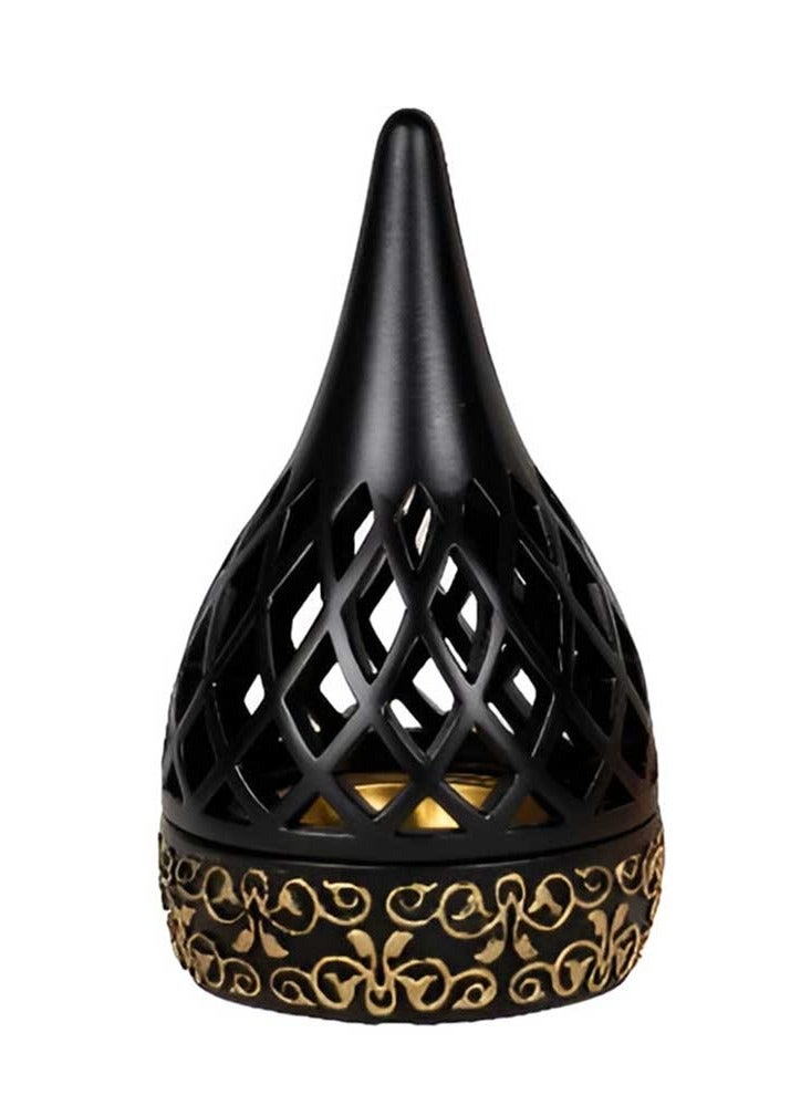 Bakhoor BoSidin Elegant Arabian Style Resin Incense Burner, Bakhoor Oud Holder with Metal Tray Censer for Yoga, Aromatherapy, Bedroom, Home & Office - Image 1