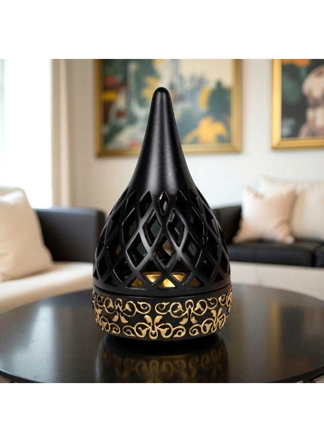 Bakhoor BoSidin Elegant Arabian Style Resin Incense Burner, Bakhoor Oud Holder with Metal Tray Censer for Yoga, Aromatherapy, Bedroom, Home & Office - Image 2