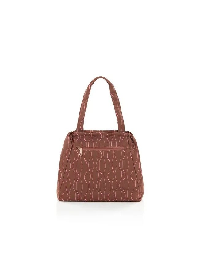 AMERICAN TOURISTER American Tourister Alizee Day Small Tote Bag - Dark Brown Pink - 1 Year Global Warranty  - Image 2