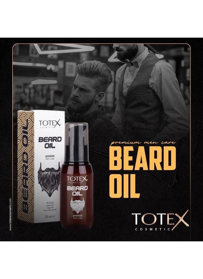Totex - Premium Beard & Mustache Serum Oil Conditioner Anti-Dandruff Men Care 75ml - Image 1