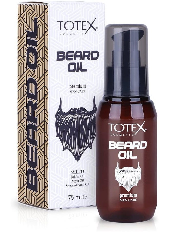 Totex - Premium Beard & Mustache Serum Oil Conditioner Anti-Dandruff Men Care 75ml - Image 1